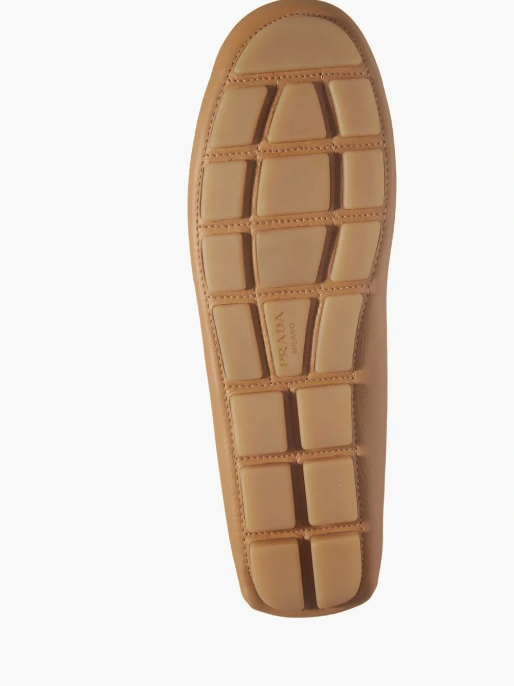 Prada Triangle Logo Driving Loafer Women 41 US 11 gently used  camel brown